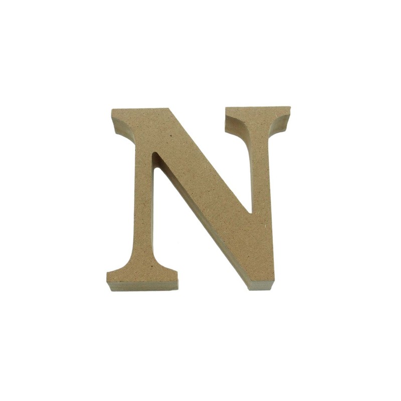 MDF 3D Letter Capital N